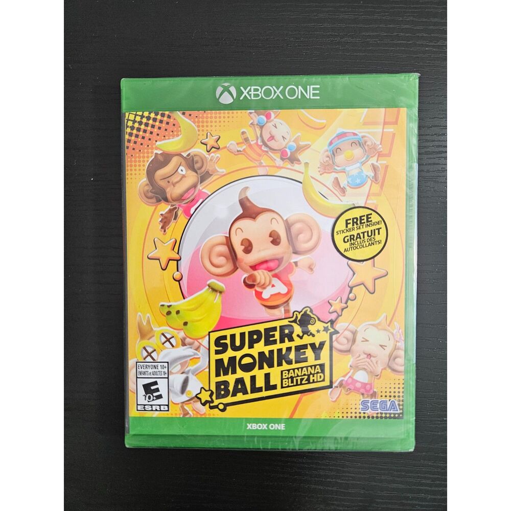 Super Monkey Ball Banana Blitz HD-XBOX One Sticker Set Included BRAND NEW SEALED